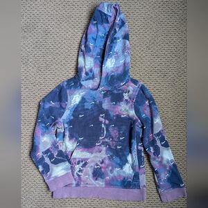 Kids Nike Purple Tie Dye/Marbles Hoodie. Used. Size XS Unisex